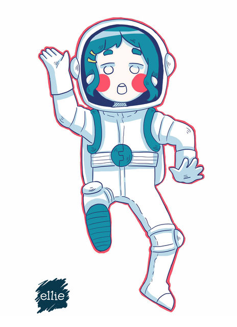 Una astronauta