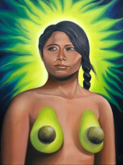 Madre Naturaleza Oil Canvas Portrait