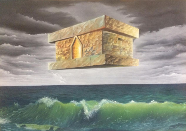 templo mistico Oil Canvas Marine Painting