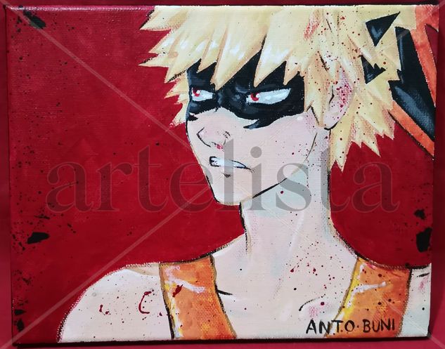 Katsuki Bakugo (BNHA) Acrílico Lienzo Retrato