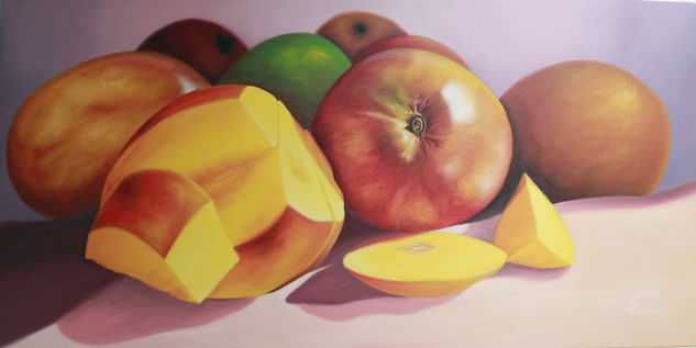 Mangos manzana Oil Canvas Still Life Paintings