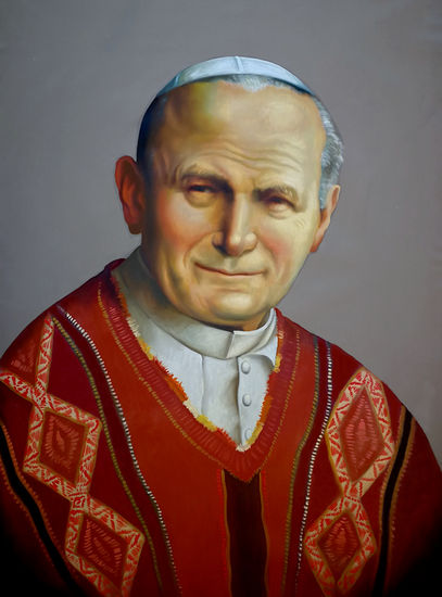 Juan Pablo II Óleo Lienzo Retrato