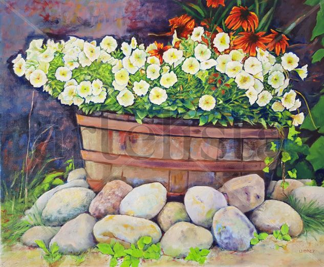 Skansen Oil Canvas Floral Painting