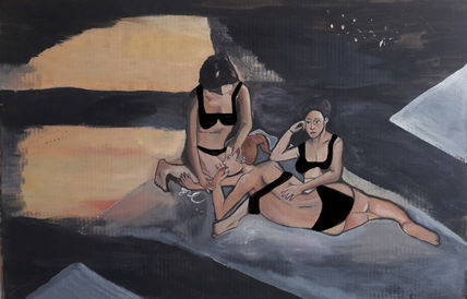 Las amigas pensativas