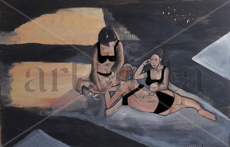 Las amigas pensativas