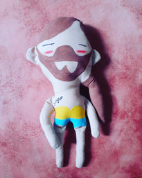 Bearded girl plush 1