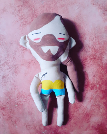 Bearded girl plush 1