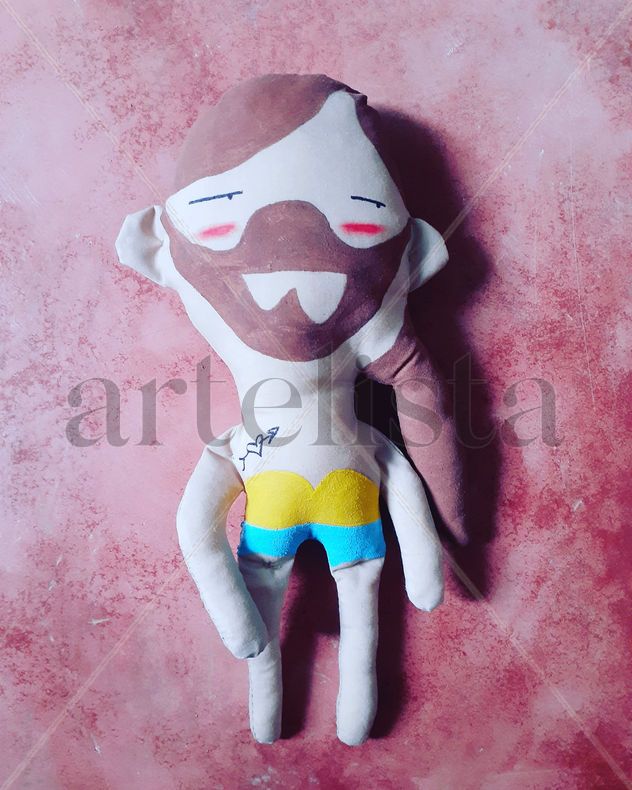 Bearded girl plush 1