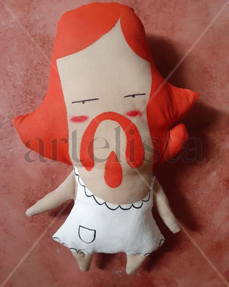 Bearded girl plush 3