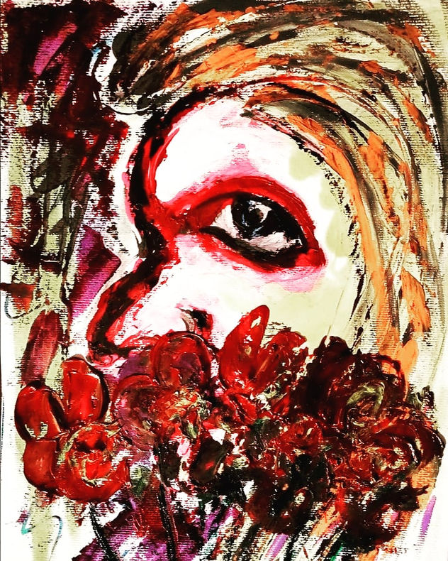 Mujer flor, año 2021, constitucion, chile.