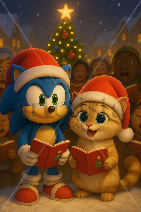Gatitos en navidad...