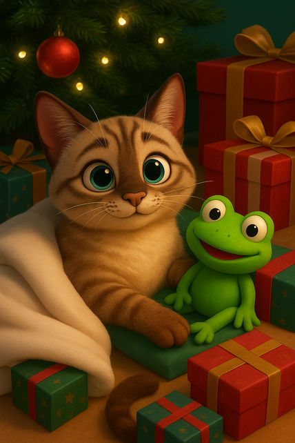 Gatitos en navidad...