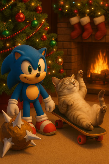 GATITOS EN NAVIDAD "KITTY ESPERANDO LA NOCHE BUENA" 