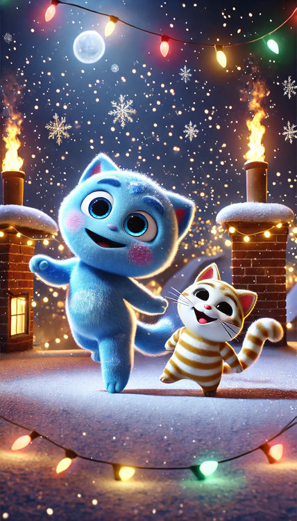 Gatitos en navidad...