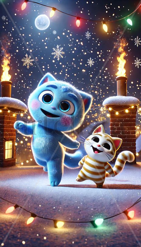 Gatitos en navidad...