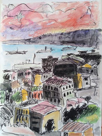 Valparaíso 3, tinta...