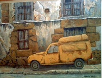 RENAULT 4 Oil Canvas Landscaping