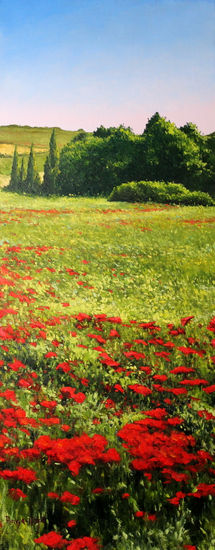 Amapolas Oil Canvas Landscaping