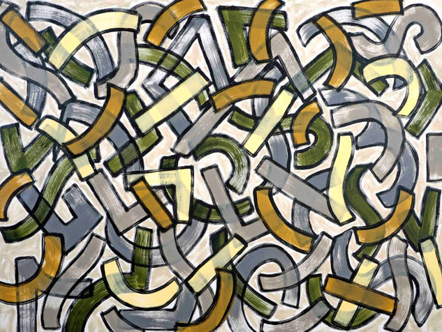 Composition No. 203 Acrylic Canvas Others