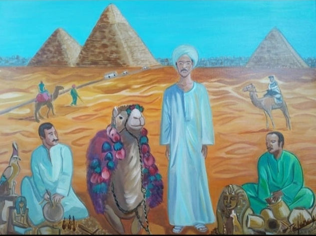 Los vendedores de Egipto Oil Canvas Landscaping