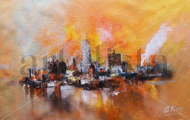 4813  East Toronto Oil Canvas Marine Painting