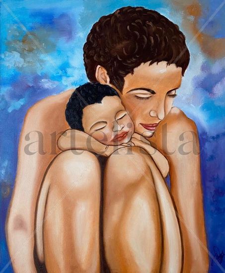 Amor materno Oil Canvas Nude Paintings