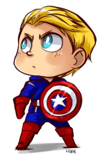 El capitán america chibi capitanos Pencil