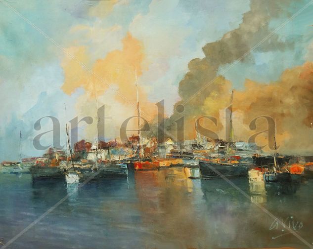 4782 South Victoria-Australia Oil Canvas Marine Painting