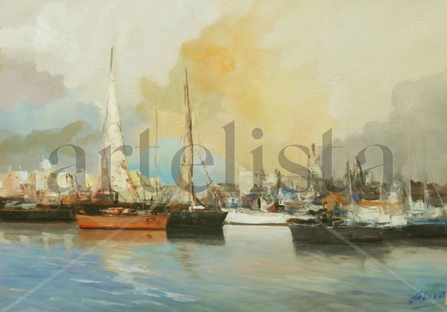 4784 Goa Oil Canvas Marine Painting