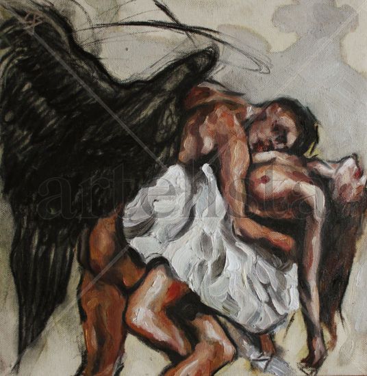 Fallen Angel Oil Canvas Others