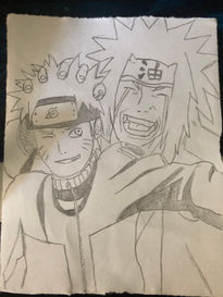 Naruto y jiraiya