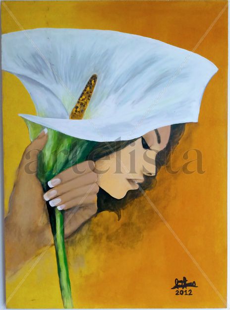 Mujer y una Flor...