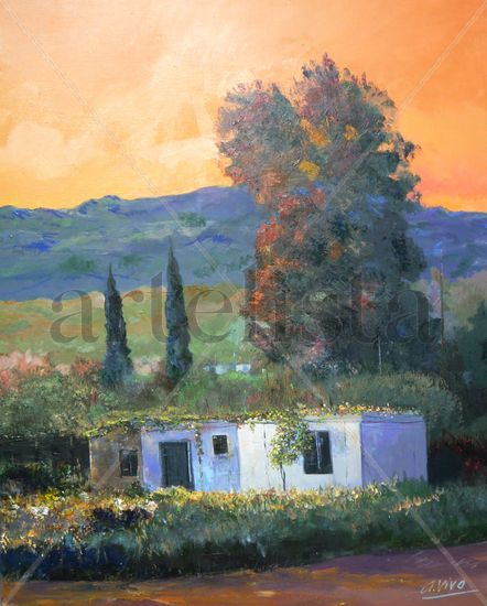 3939 Rancho en la cuchilla Oil Canvas Landscaping