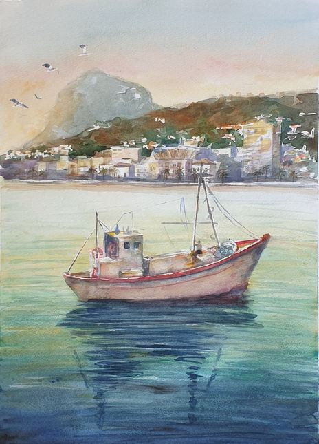 Llegando al puerto