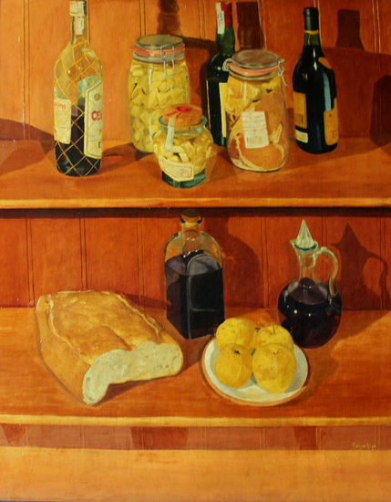 Objetos de la Alacena Oil Canvas Still Life Paintings