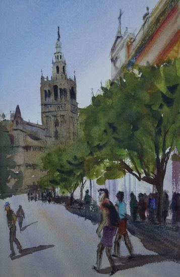 La Giralda Watercolour Paper Landscaping