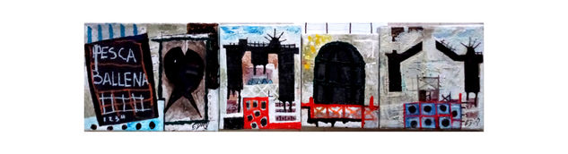 Paisaje Media Mixta Lienzo Paisaje