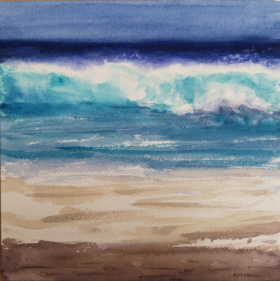 Olas Watercolour Paper Marine Painting