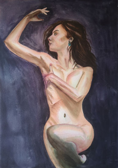 Desnudo Watercolour Paper Nude Paintings