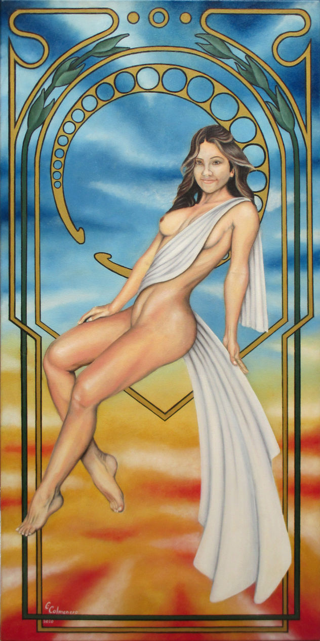 Sensualidad (tributo a Alphonse Mucha)