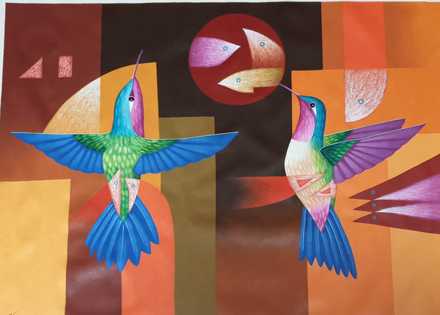 COLIBRI Acrylic Canvas Animals