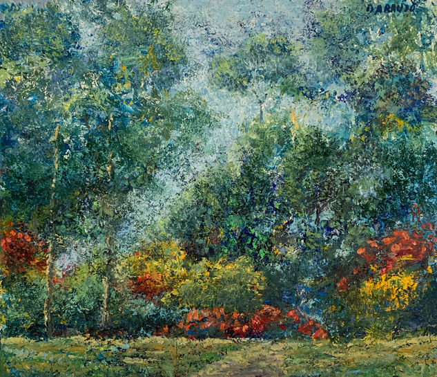 Hacia el Bosque Oil Canvas Landscaping