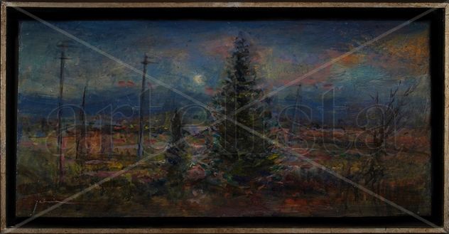 Nocturno de camino de la sierra