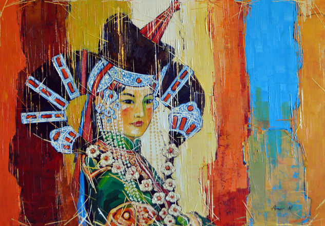 Khalkh Lady Oil Canvas Others