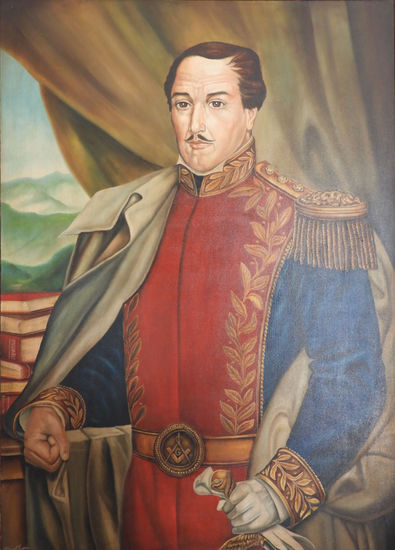 Francisco de Paula Santander Óleo Lienzo Retrato