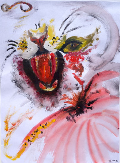 El tigre Acrylic Paper Animals