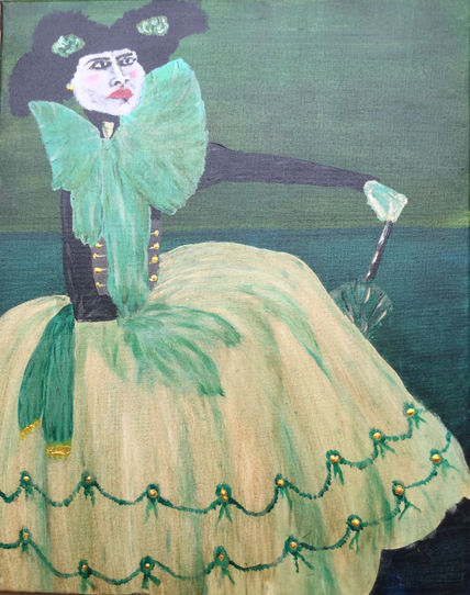 Mujer verde