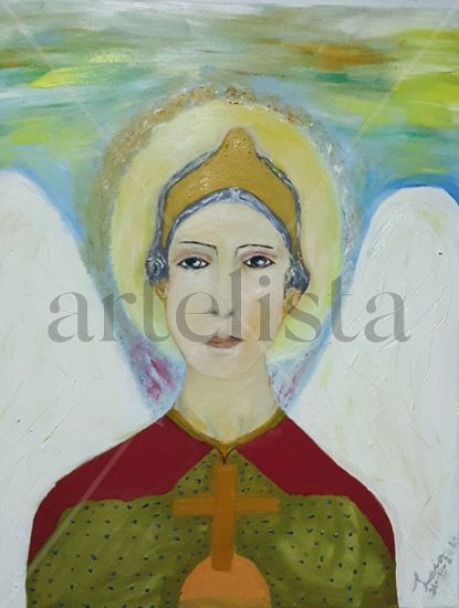 Angel Damiel Oil Canvas Portrait