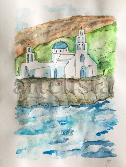 Iglesia Escondida Watercolour Paper Landscaping