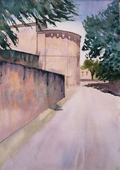 San Miguel de Orna Watercolour Paper Landscaping